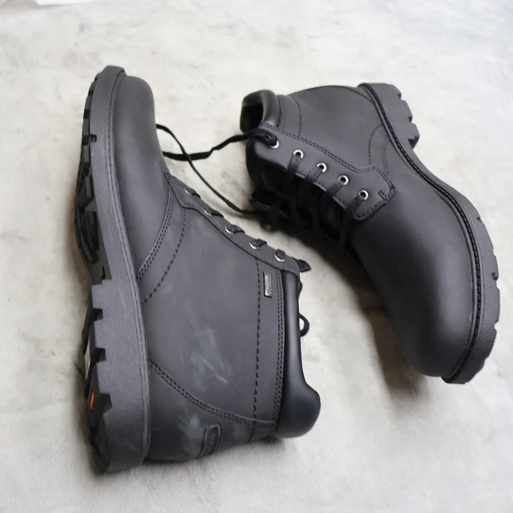 Rockport Mens 13M Chukka Boots Black Storm Surge Slip Resistant Waterproof NEW